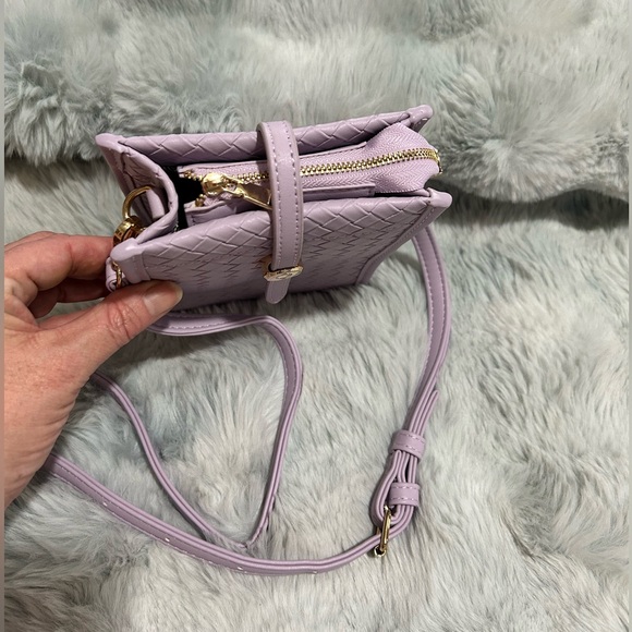 Filly Flair Woven Vegan Leather Parker Crossbody•Lavender•Spring NWOT Easter - Picture 4 of 8